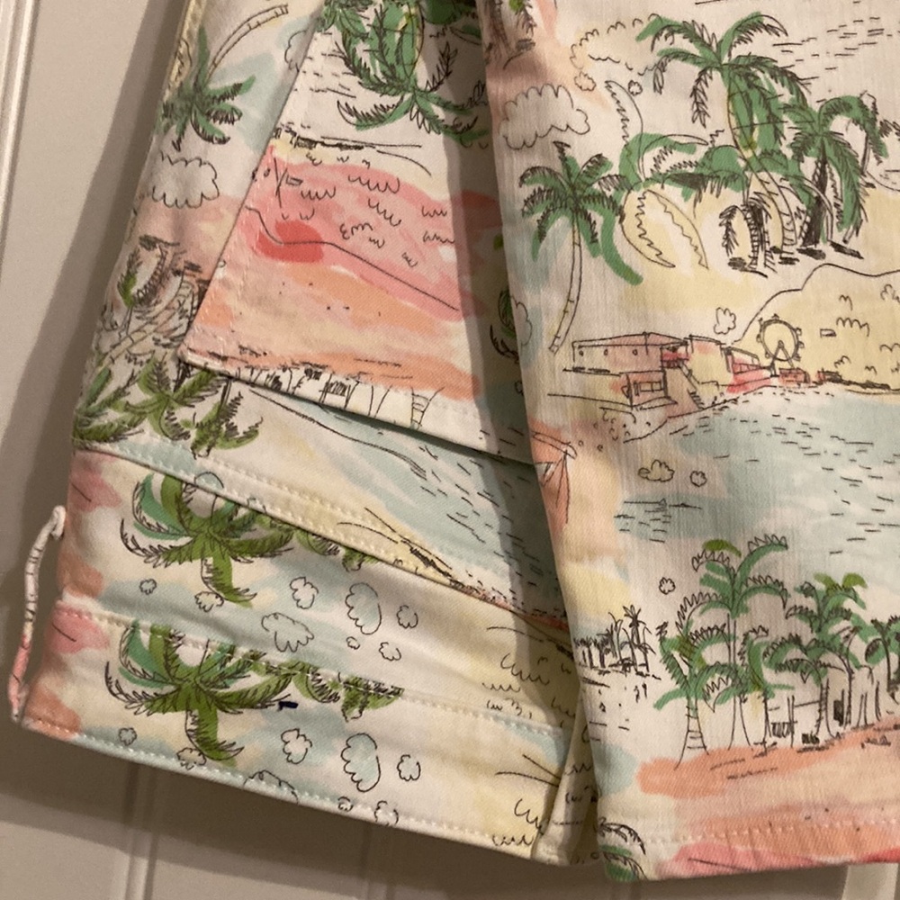 Talbots tropical ankle pants